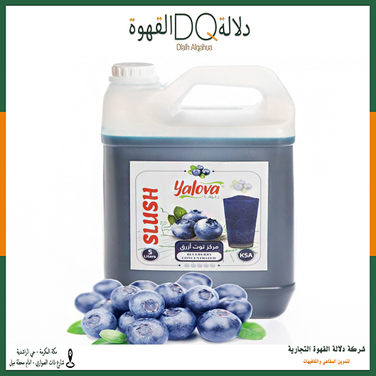 سلاش يلوفا توت ازرق 5 لتر