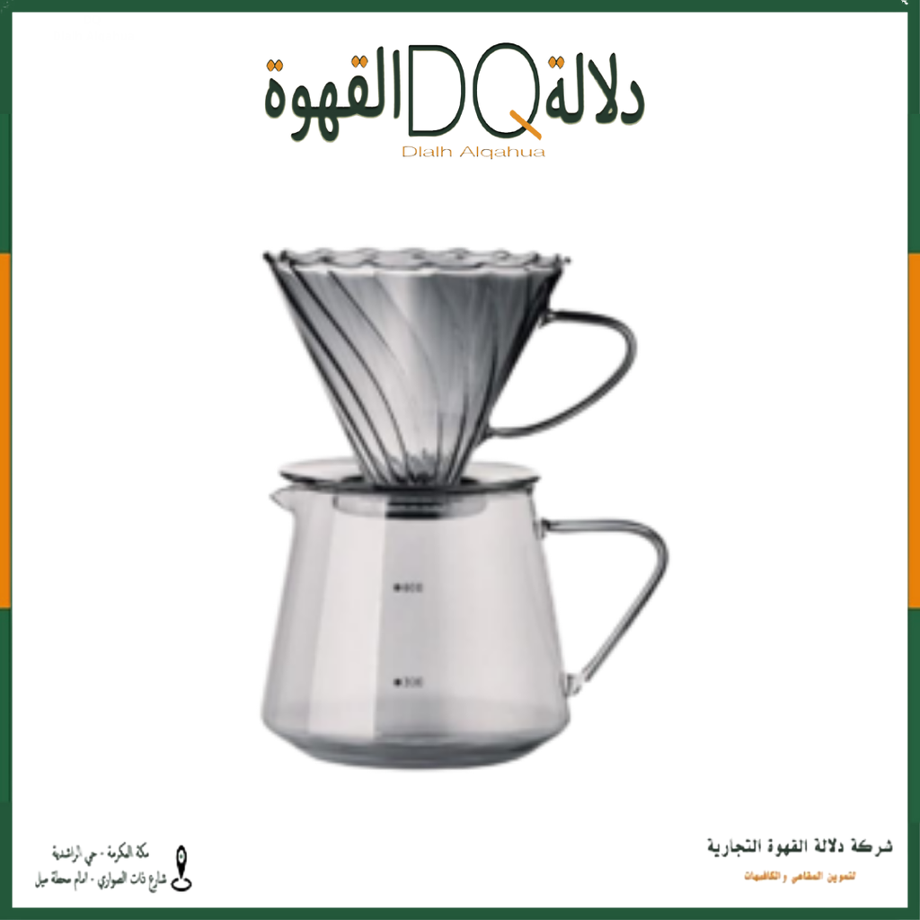 طقم التقطیر 60V قمع & وعاء600 مل ( WK-155 )