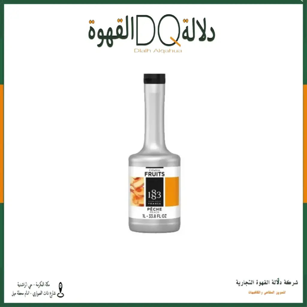 سموذي 1883 خوخ 1 لتر 