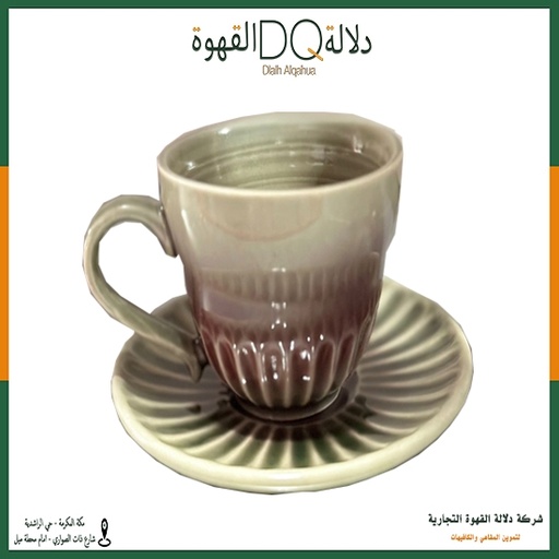 كوب قهوة سيراميك مع صحن 150 مل (SH008-A.B.C)