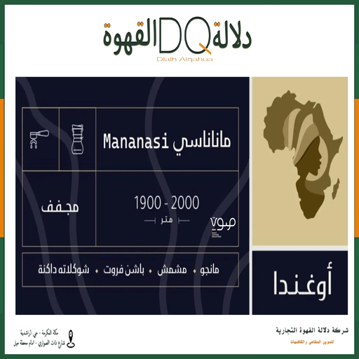 [5833] قهوة اوغندا ماناناسي 250 جرام مجففه محمصة صوت